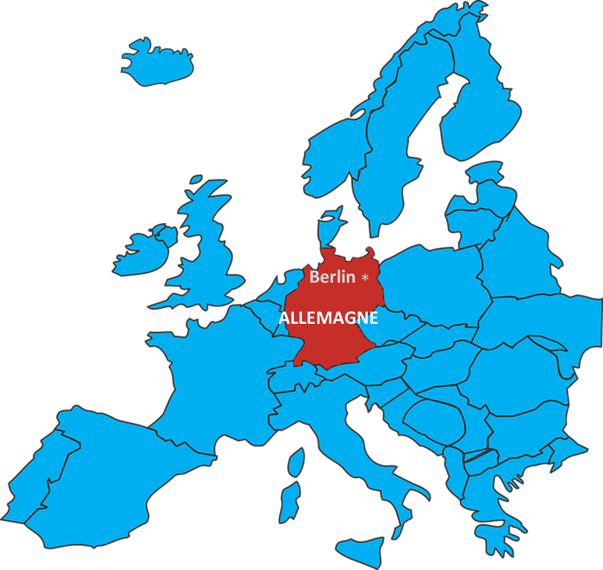 La capitale de l' Allemagne est Berlin