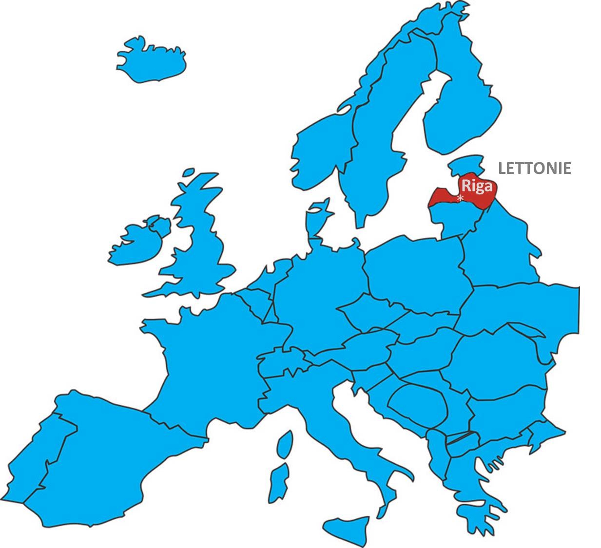 La capitale de la Lettonie est Riga