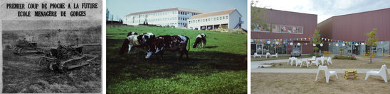 L'évolution des bâtiments de Charles Péguy (Crédit photo : Lycée Charles Péguy)