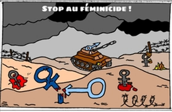 Stop aux féminicides (Crédit photo : Maëlle Blandin, Manon Fradin)