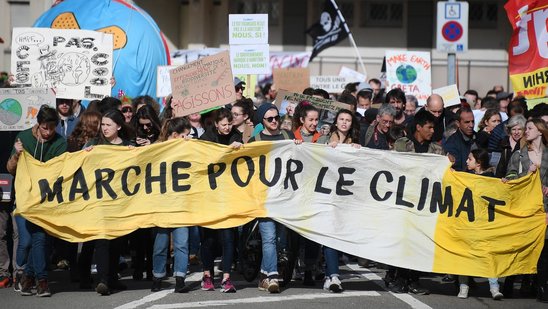 Marche pour le climat à Strasbourg, le 16 mars 2019. (Frederick Florin (Crédit photo : AFP)
