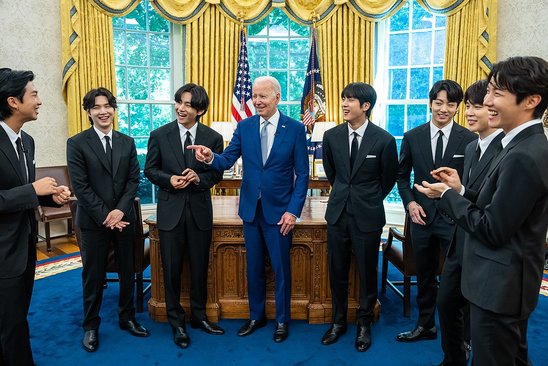 Les BTS à la Maison Blanche (Crédit photo :  CC0 Public Domain)