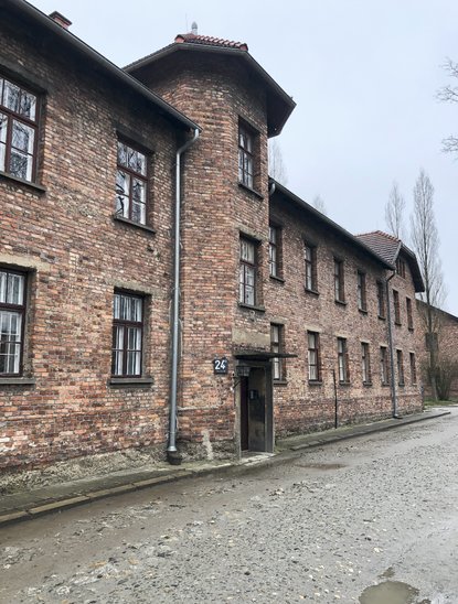 Barraque d'Auschwitz (Crédit photo : Liselotte Pézier)