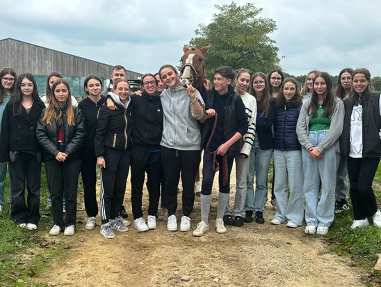 En visite chez Angers Loir Jumping. (Crédit photo : MFR saint Symphorien)