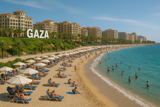 Gaza reconstruite - image générée par IA (Crédit photo : ChatGPT)