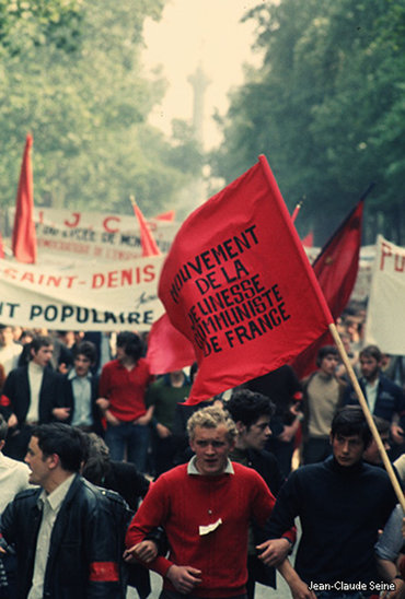 Les étudiants dans les rues de Paris. (Crédit photo : Jean-Claude Seine)