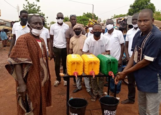 Point pour le lavage des mains. (Crédit photo : Union nationale MFR-Mali)