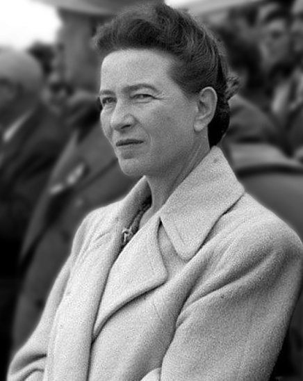Simone de Beauvoir, 1955 (Crédit photo : Liu Dong'ao)