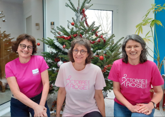 L'équipe 140 (de gauche à droite) : Evelyne, Marie-Christine, Clotilde (Crédit photo : Facebook : rêve de grandes baroudeuses)