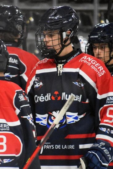 Alexis (TGA) en U20 élite aux Ducs, le hockey est un sport encore très masculin. (Crédit photo : DUCS ANGERS)