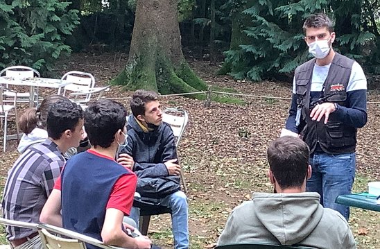 Petit quizz lors de la journée de rencontre entre éco-délégués au Parc de Branféré (Crédit photo : AL)