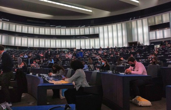 Hémicycle du Parlement européen (Crédit photo : Jan Pitra)