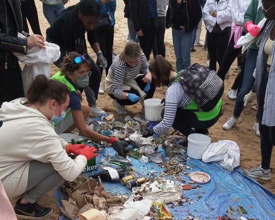 Objectif, zéro déchet pour les étudiants ESF (Crédit photo : S. Gérard)