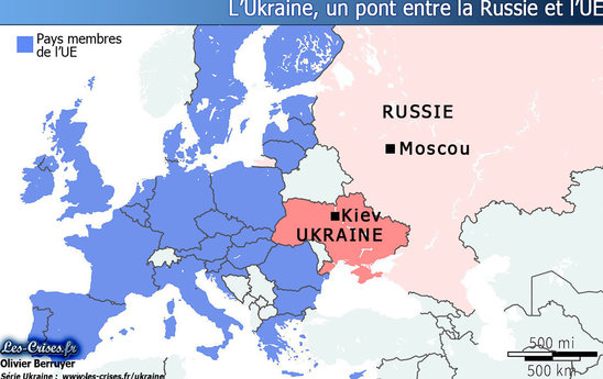 L'Ukraine entre Russie et Occident (Crédit photo : Olivier Berruyer)