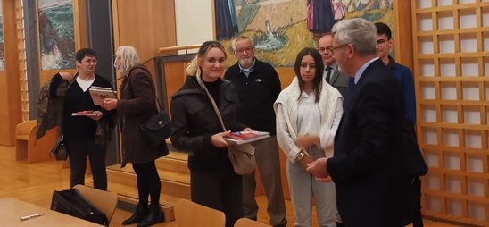 Remise du prix Jean Moulin au musée des Beaux Arts - Quimper 05 octobre 2022 (Crédit photo : Lycée Kerustum)