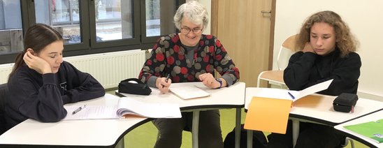 Cours de Français Langue Etrangère au lycée (Crédit photo : Lycée Simone Veil)