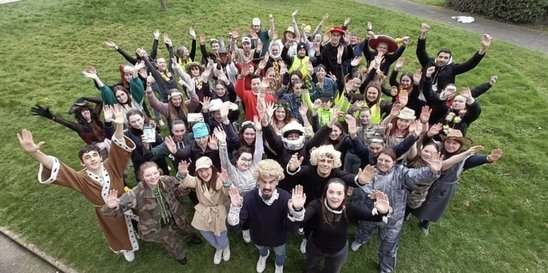 Les stagiaires BAFA réunis au complet. (Crédit photo : Marion Queffeulou)