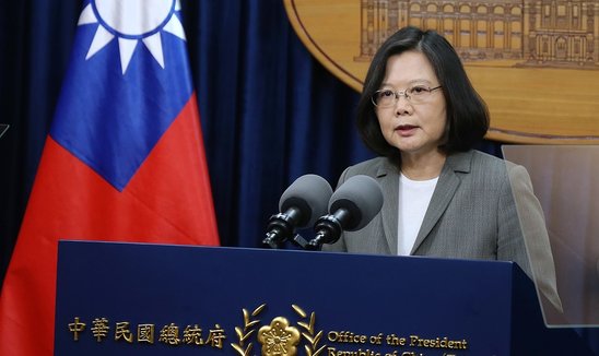 Tsai Ing-Wen, la présidente taïwanaise le 13 Juin 2017. (Crédit photo : CC BY 2.0 w:en:Presidential Office Building, Taiwan)