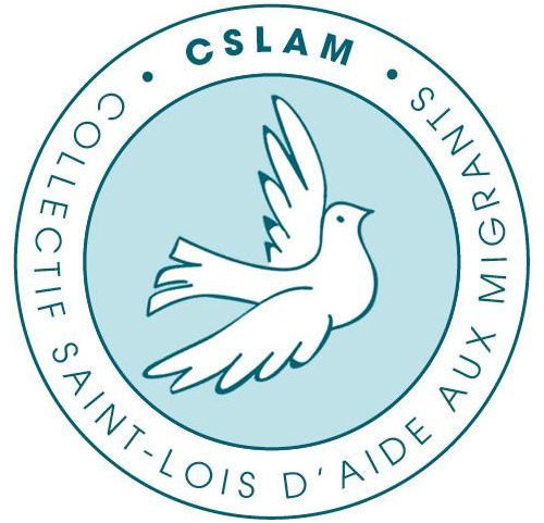Logo du collectif saint-lois d'aide aux migrants. (Crédit photo : CSLAM)