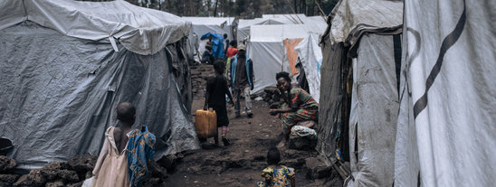 Des femmes violées rencontrées par l'AFP avaient reçu de l'aide humanitaire, d'autres non. Toutes ont dû, à un moment donné, choisir entre le risque d'être violées ou souffrir de la faim avec leurs enfants (Crédit photo : AFP / ALEXIS HUGUET)