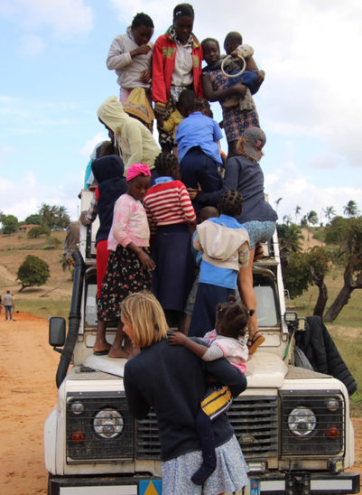 Apolline Lion, en mission humanitaire en Afrique du Sud (Crédit photo : Apolline Lion)