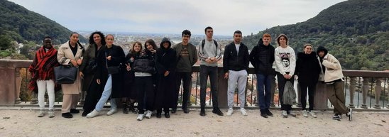 Photo de groupe à Heidelberg (Crédit photo : madame welin)