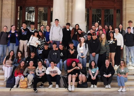 A Murcie en Espagne. Rencontre entre jeunes des trois pays. (Crédit photo : Ambre Habary)