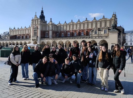 Le groupe en Pologne. (Crédit photo : Ambre Evrard)