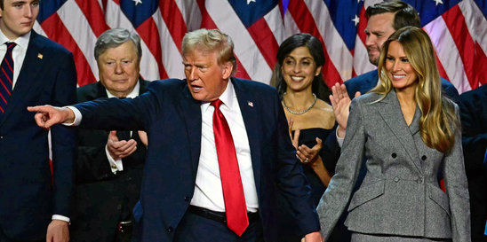 Donald plans to “straighten” the press (Crédit photo : AFP/Archives / Jim WATSON)