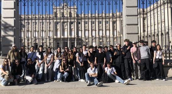 Les T merca 3 devant le palais royal à Madrid (Crédit photo : C de Renéville)