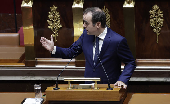 Le Premier ministre Sébastien Lecornu, Assemblée nationale, 16 octobre 2025 (Crédit photo : AFP / STEPHANE DE SAKUTIN)