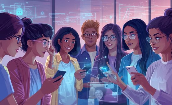 Image générer par l'IA montrant son impacte sur les adolescents. (Image générer par IA (Crédit photo : ChatGPT)