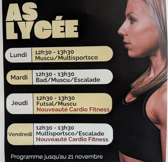 L'AS propose de nombreuses activités (Crédit photo : Enseignants EPS)