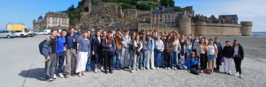 Mont Saint-Michel, mai 2025. (Crédit photo : Lycée Saint-Joseph)