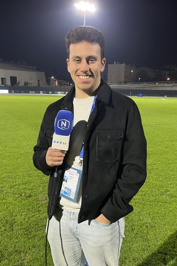 Mathias lors d'un match de foot (Crédit photo : Mathias Gaborieau)