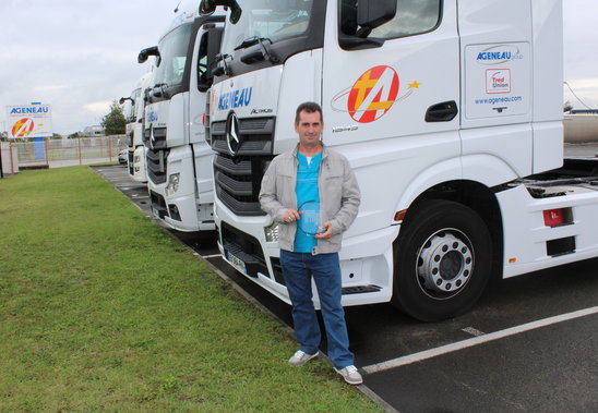 Mickaël Moitel chauffeur routier de l'année 2017 (Crédit photo : Photo Ageneau)