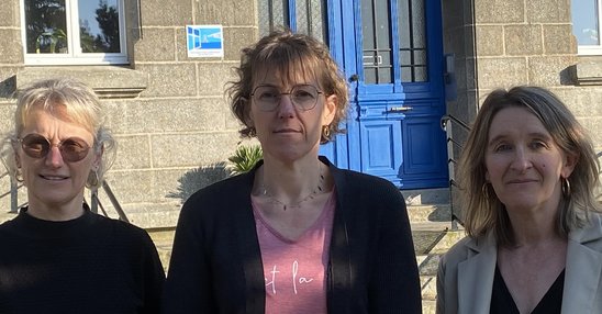 De gauche à droite : Manuella Duval, Mélinda Dupont et Anita Bazin (Crédit photo : Lycée NDLP - Avranches)