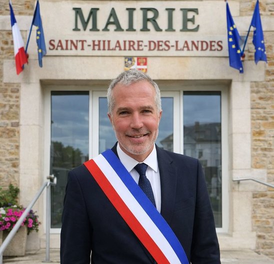 Laurent Bourdin, maire de St Hilaire des Landes (Crédit photo : Philippe Lendormy)