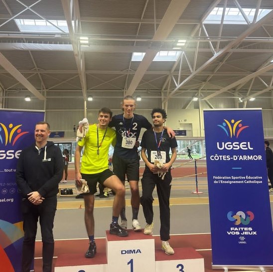 Un titre de Champion de France pour Swan Guilloneau. (Crédit photo : Lycée Notre-Dame-du-Roc)