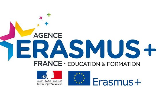 Logo Erasmus (Crédit photo : Eramus+)