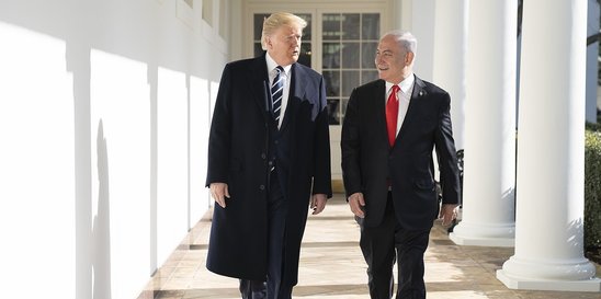 Rencontre entre Donald Trump et Benjamin Netanyahou (Crédit photo : Flickr - Domaine public - Trump White House Archived)