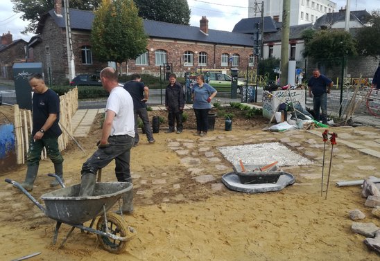 Les AMEEP à l'oeuvre (Crédit photo : MFR Rennes St Grégoire)