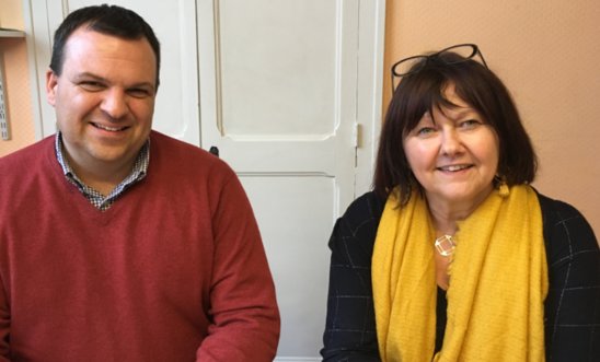 Johann Hériteau et Sylvie Durandet. (Crédit photo : Justine Lotin)