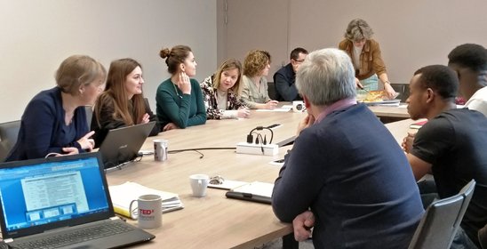 Le comité de pilotage Qualycée en présence d'étudiants (Crédit photo : LJA)