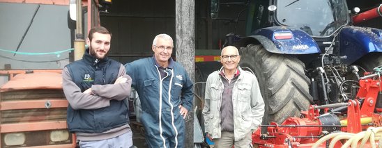De gauche à droite, Evan, Christian et Joseph. (Crédit photo : DR)